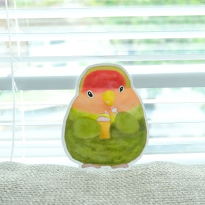 Love Bird Gepäck Aufkleber, Kindle Aufkleber, Vogel Liebhaber Geschenk, Love Birding, Love Bird, Geschenk für Sie, Beste Freundin, ein Stück Aufkleber