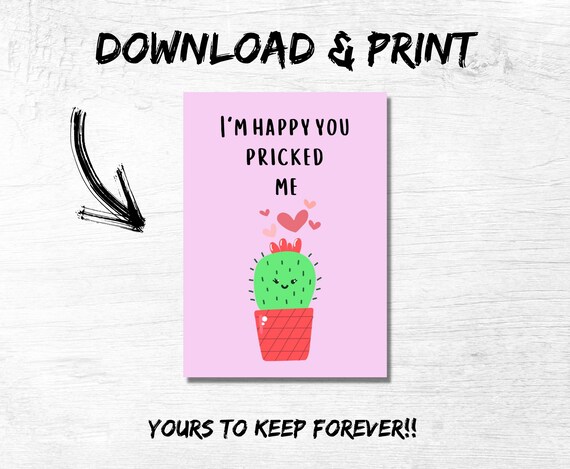 Printable Love Greeting Card Instant Download 7x5inch Cards - Etsy