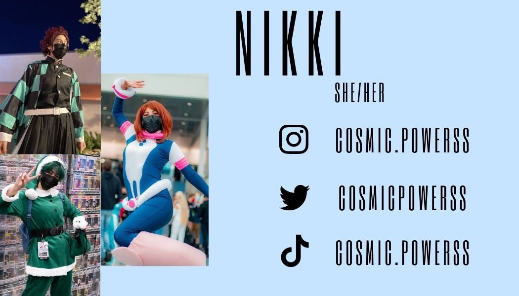 Cosplay Business Cards Etsy