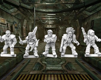 Denizens From the Pages – Phase 1 - Set 1 (Set of 5 + 2 Randoms) - 28mm- BigMrTong