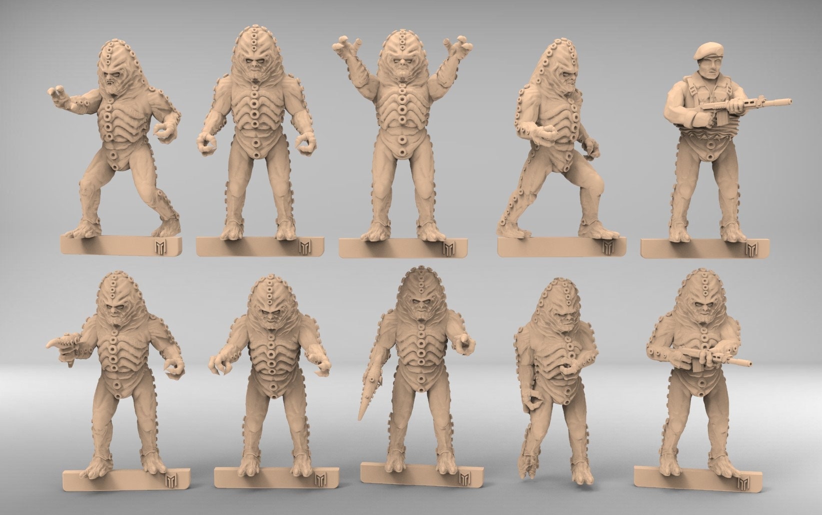 12 Zygons (dr. Who) -standard (28mm) - Bigmrtong - Etsy