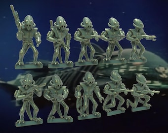 12 Termoids (Star Fleet / X-Bomber) - (Set of 10 + 2 Randoms) - 28mm- BigMrTong