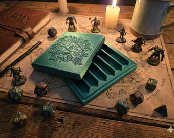 Mini Dice Tray with Magnetic Lid - Designed for Small Dice Sets (Under 16mm)