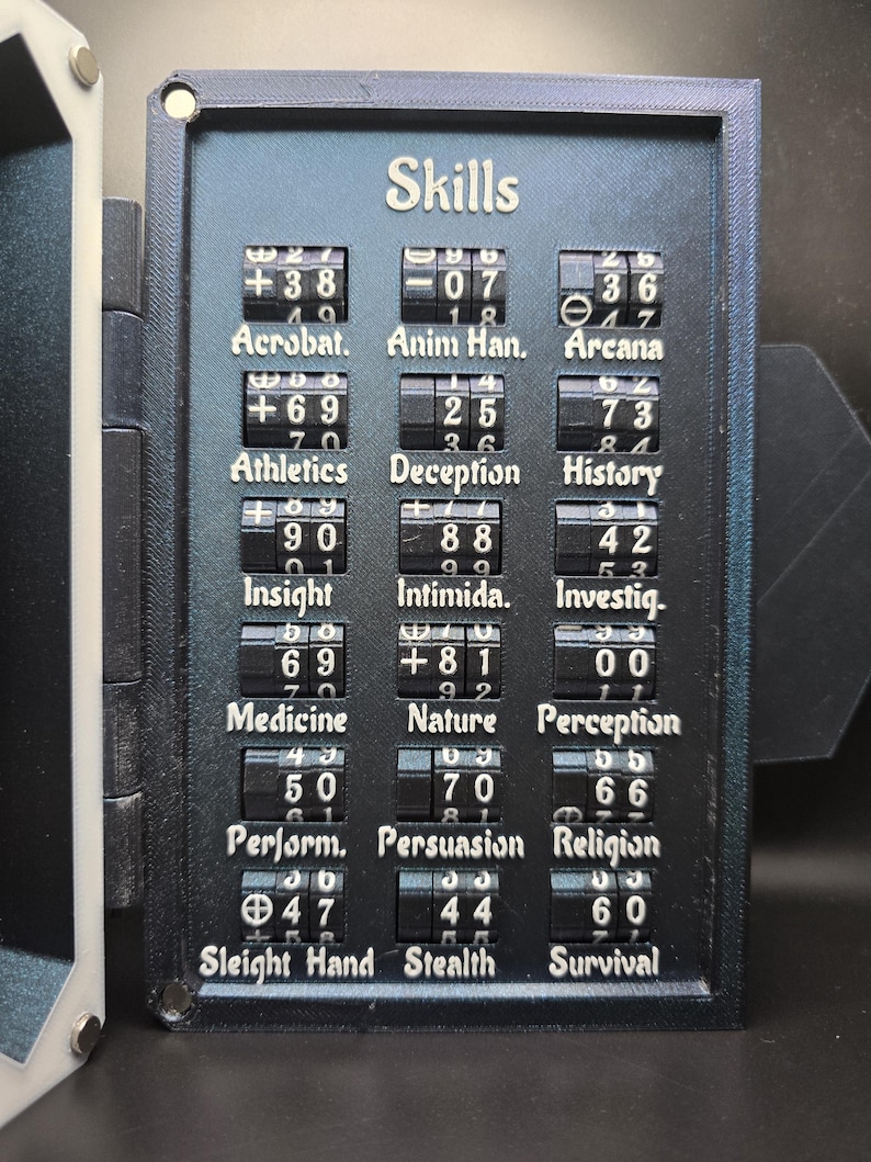Ultimate DND Player’s Kit - Stats & Skills Tracker - Customize w\ Dice Tower bild 12