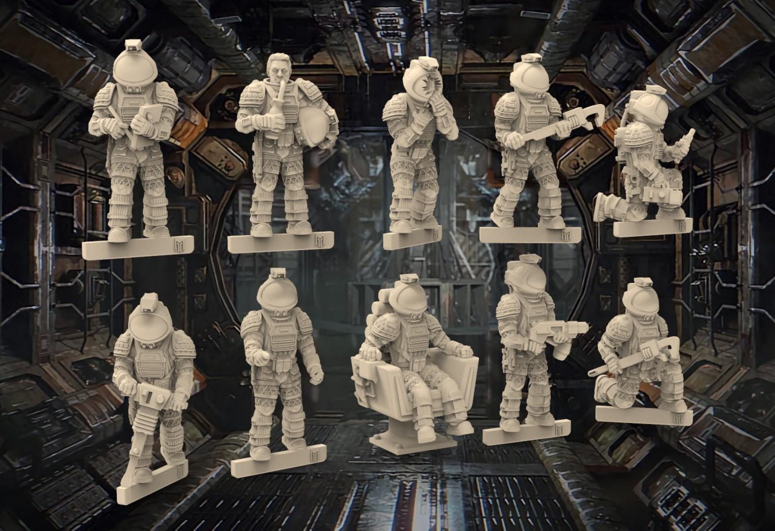 12 Alien Space Suits (set 2) - (set of 10 + 2 Randoms) - 28mm ...