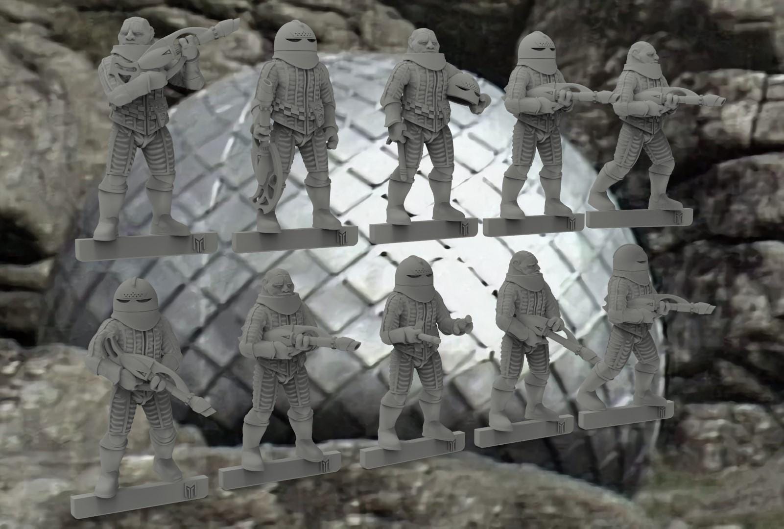 12 Sontarans - Dr Who - 28mm- Bigmrtong - Etsy