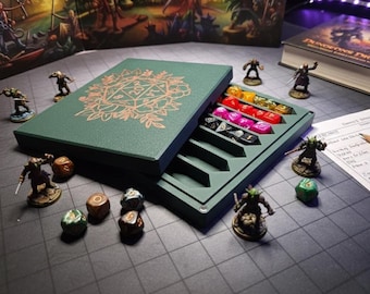 Standard Dice Tray with Magnetic Lid - Designed for Regular Dice Sets