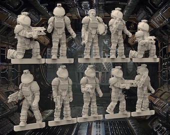12 Alien Space Suits (Set 1) - (Set of 10 + 2 Randoms) - 28mm- BigMrTong