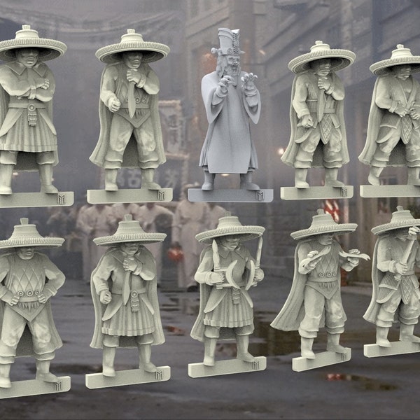 12 Big Trouble in Little China 3 Storm/Raiden (Set of 10 + 2 Randoms) - 28mm- BigMrTong