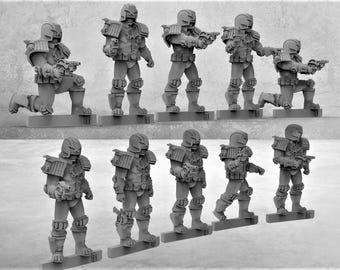 12 Judge Dred Judges (Set of 10 + 2 Randoms) - 28mm- BigMrTong