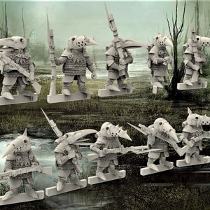 12 Natchdreck Sludge Muskets (Set of 10 + 2 Randoms) - 28mm- BigMrTong