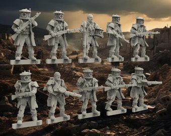 12 Cyber Auxiliary Autos (Set of 10 + 2 Randoms) - 28mm- BigMrTong