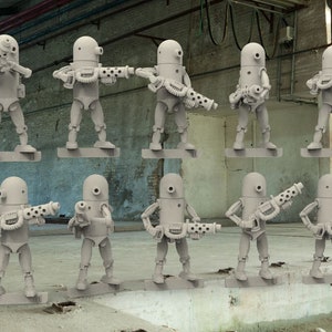 12 Pen-Top (PT) Droids (Set of 10 + 2 Randoms) - 28mm- BigMrTong