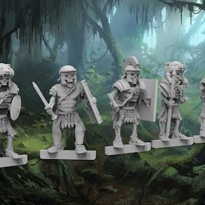 7 Command Group for Undead Roman Skeletons  - 28mm- BigMrTong
