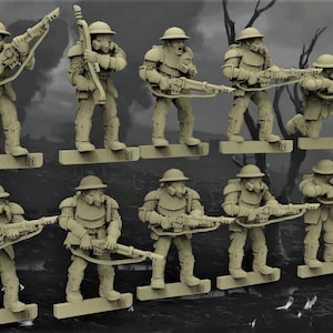 12 Dark Feudal Guard (Set of 10 + 2 Randoms) - 28mm- BigMrTong