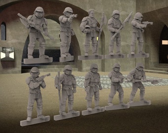 12 Jabba's Human Guards Standard (28mm) & Legion (32mm) Scales Available- BigMrTong