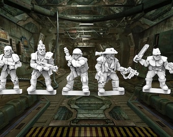 Denizens From the Pages – Phase 1 - Set 2 (Set of 5 + 2 Randoms) - 28mm- BigMrTong