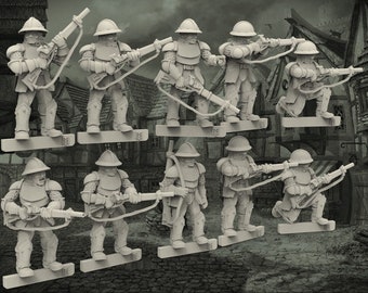 12 Town Militia (Set of 10 + 2 Randoms) - 28mm- BigMrTong