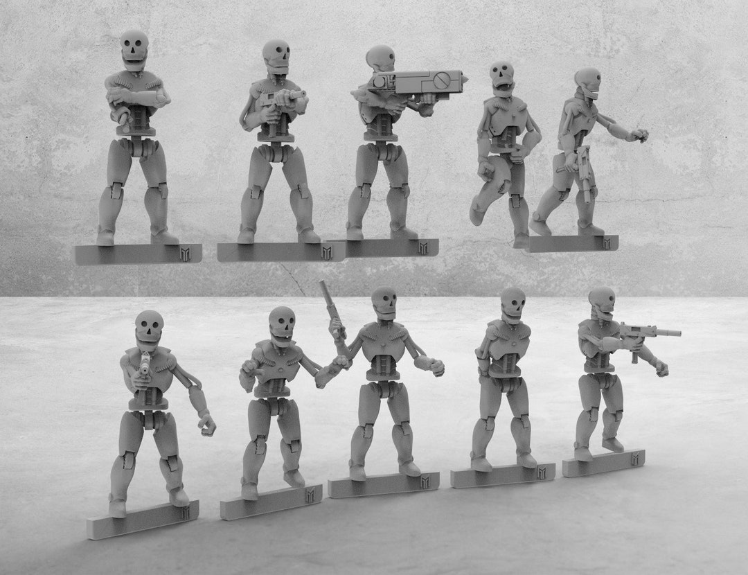 12 Animatrix Androids - (set of 10 + 2 Randoms) - 28mm- Bigmrtong - Etsy