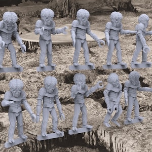12 Metaluna Mutants (Set of 10 + 2 Randoms) - 28mm- BigMrTong