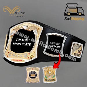 Custom Logo World Heavyweight Wrestling Belt Spinner Brass 2mm All Players