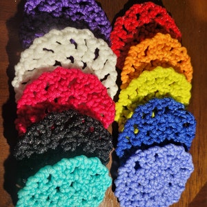 Three Crochet scrubbies dish sponge scrubber face exfoliation body