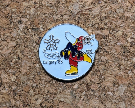 Calgary Winter Olympics 1988 Figure Skating pin -… - image 1