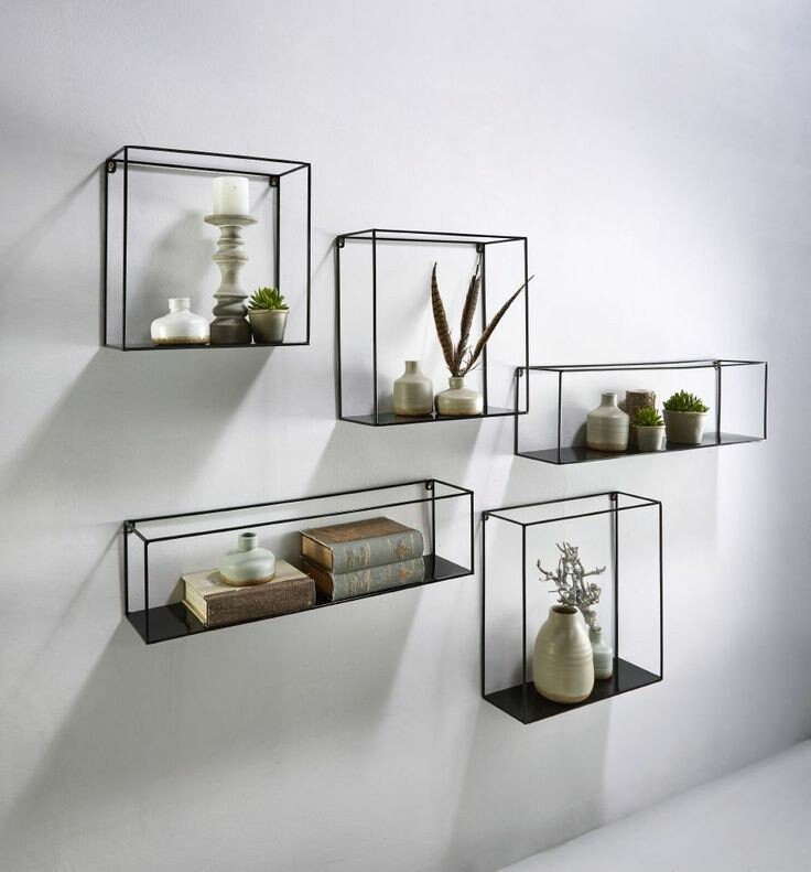 Floating Metal Wall Shelf