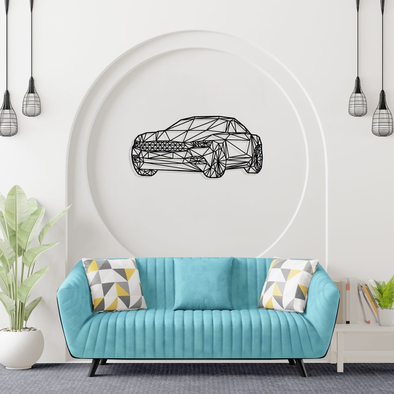 Metal Wall Art Metal Vintage Car Silhouette Metal Wall Decor Metal