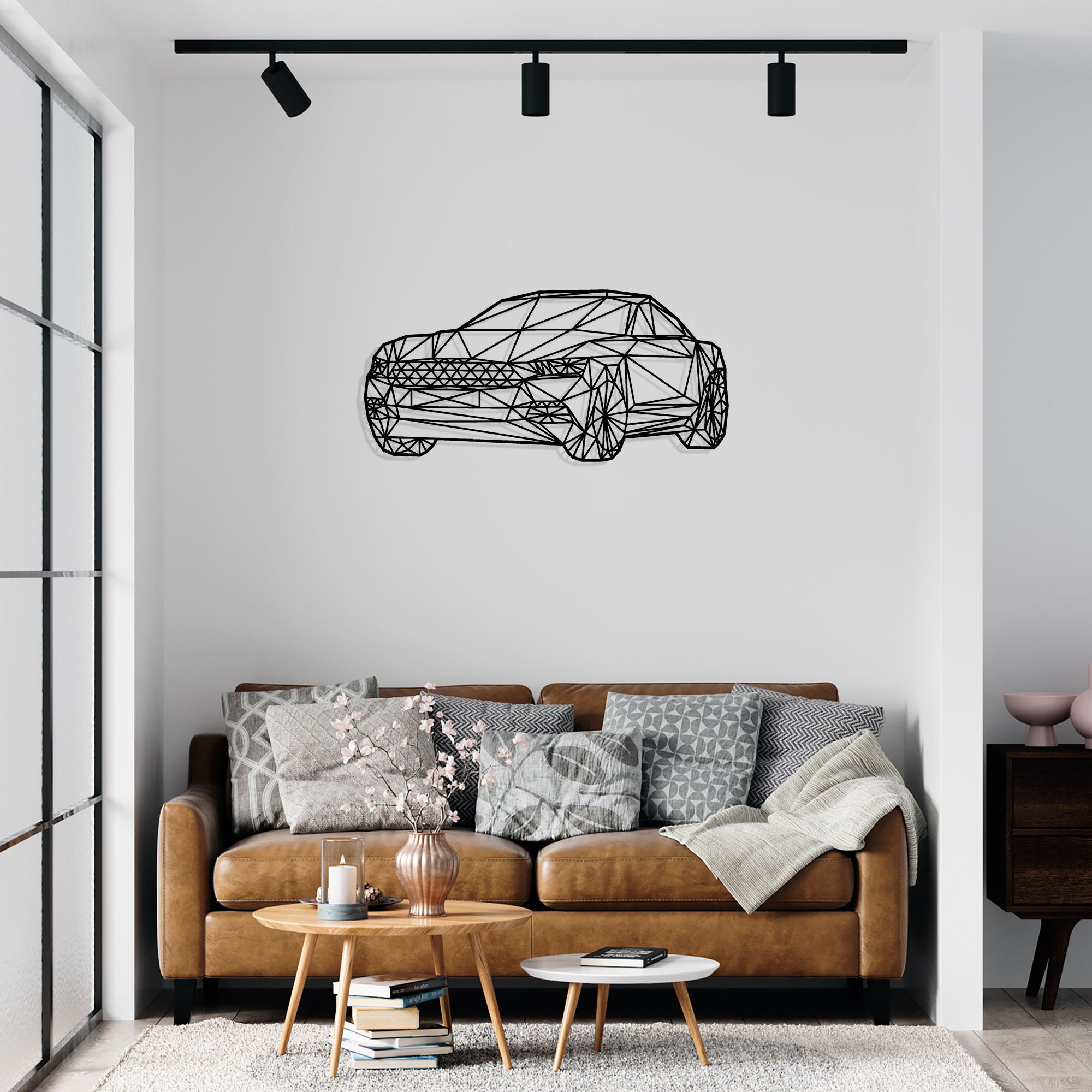 Metal Wall Art Metal Vintage Car Silhouette Metal Wall Decor Metal ...