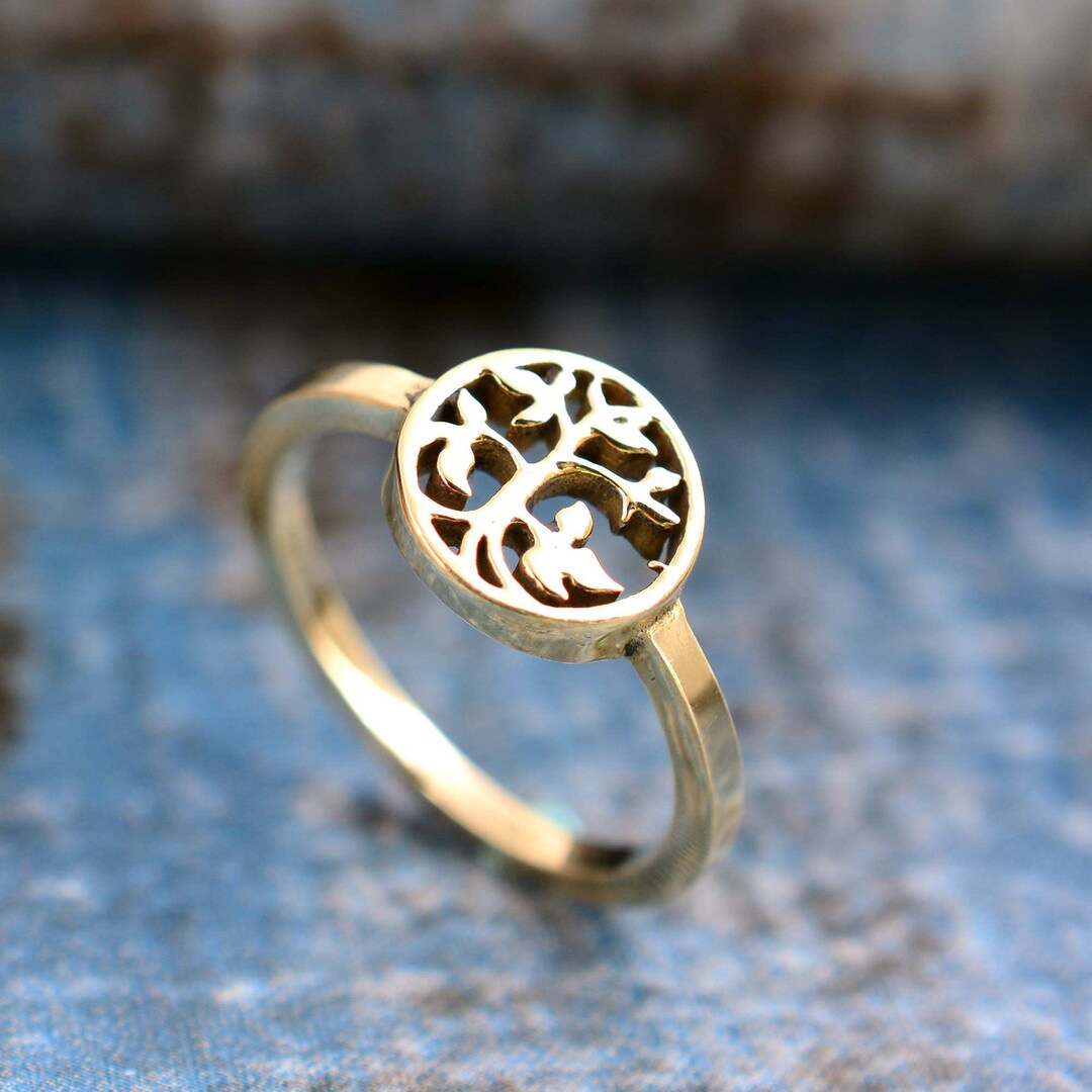 Solid 925 Sterling Silver Tree of Life Ring Handmade Ring - Etsy