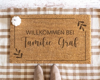 Fußmatte, Fußmatte personalisiert, Hochzeitsgeschenk, Fußmatte Familie, Einzugsgeschenk, Türmatte