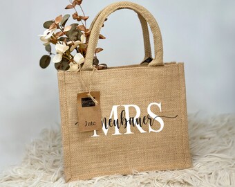 Personalisiertes Geschenk Braut, Bride to be, JGA, Geschenk Hochzeit, MRS ,Trauzeugin, Kollegin, Verlobung Geschenk