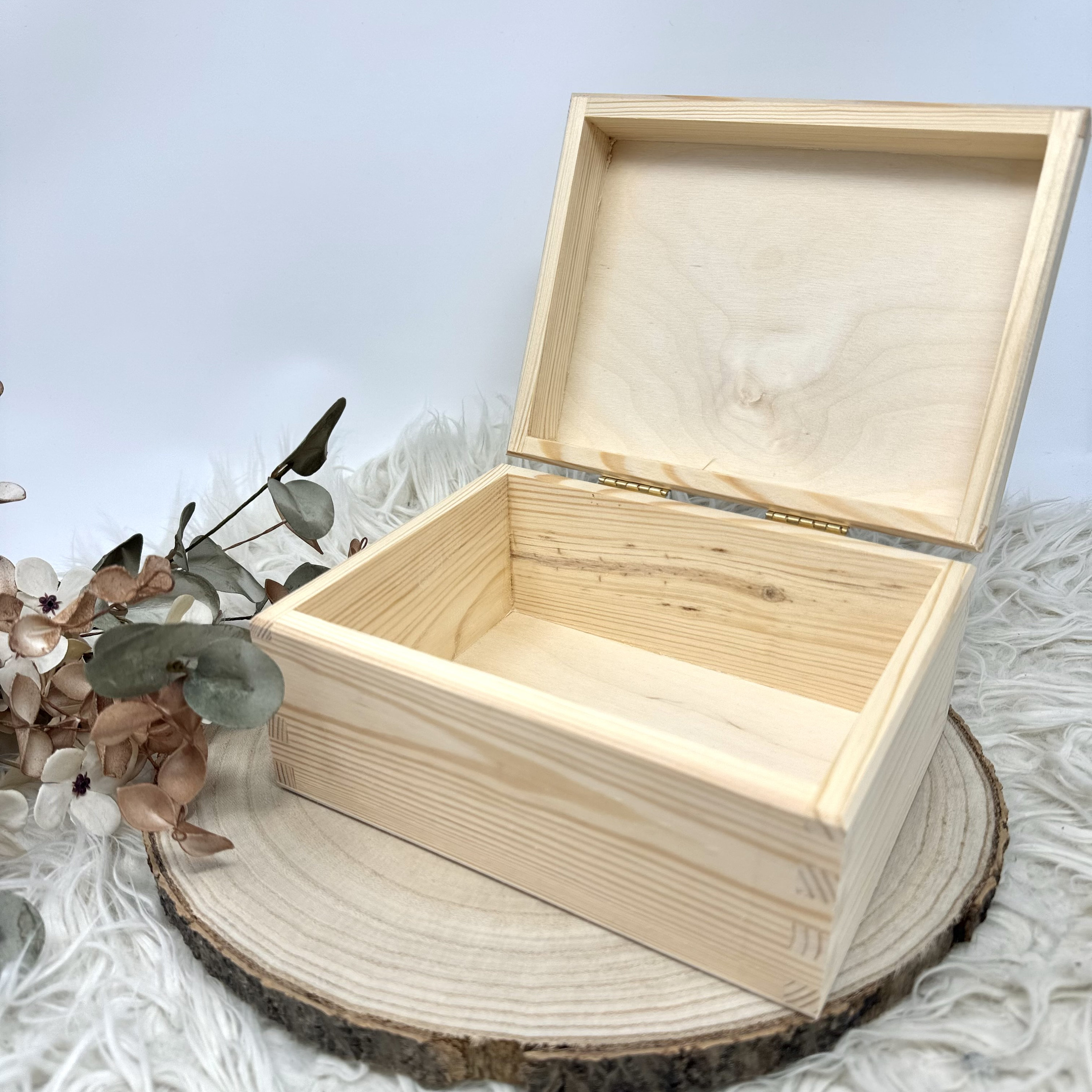 Scatola Ricordi Nozze Personalizzata In Legno - 40x30x14cm Con Incisione Nomi, Regalo Sposi Bianco - Foto 12