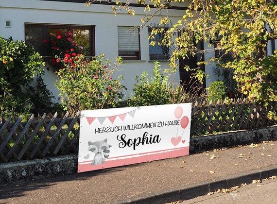 X2 It's A Boy Striscione Celebrazione Ritorno A Casa Ragazzo Ragazza - Foto 3