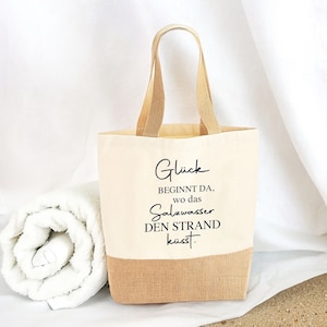 Jutetasche Strand | Markttasche | Geschenk | Individuelle Geschenke | Urlaubstasche | Geschenkidee | Standtasche, Beachday, Urlaub