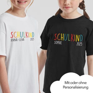Shirtracer T-Shirt Für Mädchen Zur Einschulung: „Bye Bye Kindergarten – Ich Glitzer Jetzt In Der Schule“ – Weiß/fuchsia, Tailliert