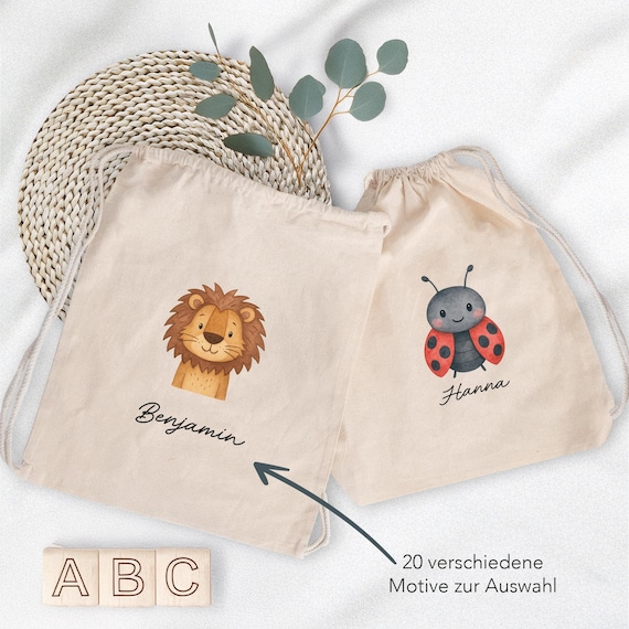 Turnbeutel Kinder, Turnbeutel personalisiert, Personalisierte Turnbeutel, Kindergartenkind, Turnbeutel Name, Kiga Beutel, Sportbeutel