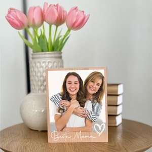 Photo on wood, photo gift, Valentine&#39;s Day, photo gift wood, photo family, Valentine&#39;s Day men, Mother&#39;s Day wood, wood pictures