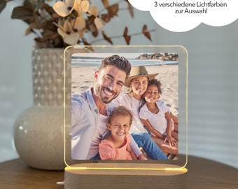 Photo gift, birthday gift for woman, family gift, photo lamp, anniversary gift for him, gift for girlfriend, wedding, Mother's Day