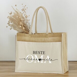 Jute bag personalized grandma mom | Market bag | Gift | Individual gifts | Mother&#39;s Day | Gift for grandma mom | Mother&#39;s Day gift