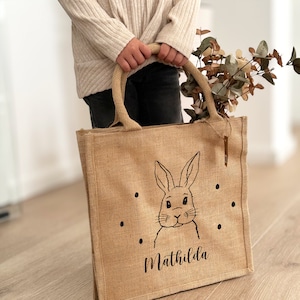 Easter, Easter bag, Easter basket, jute bag Easter, Easter basket personalized, Easter bag jute, Easter children&#39;s gift
