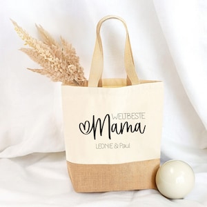 Jute bag personalized mom | Market bag | Gift | Individual gifts | Mother&#39;s Day | Gift for mom | Mother&#39;s Day gift
