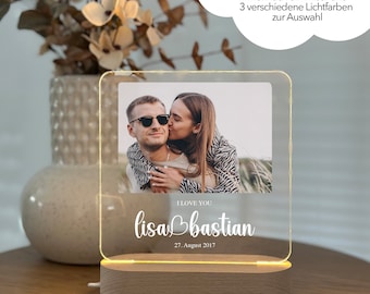 Photo gift, birthday gift, family gift, photo lamp, anniversary gift for him, Valentine's Day gift, picture frame, wedding