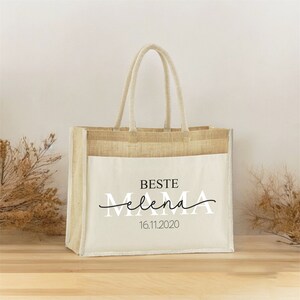 Jute bag personalized mom | Market bag | Gift | Individual gifts | Mother&#39;s Day | Gift for mom | Mother&#39;s Day gift