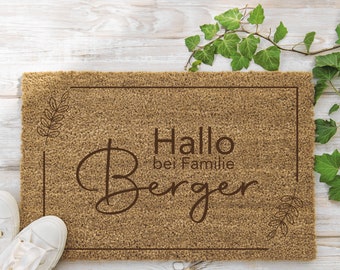 Fußmatte, Fußmatte personalisiert, Hochzeitsgeschenk, Fußmatte Familie, Einzugsgeschenk, Türmatte