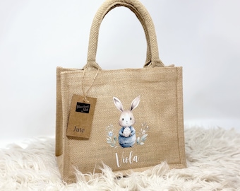 Ostern, Ostertasche, Osterkörbchen, Jutetasche Ostern, Osterkorb personalisiert, Ostertasche Jute, Ostern Kinder Geschenk