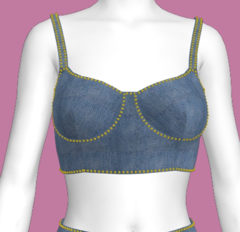 Crop Top Sewing Pattern Sewing Pattern pdf LETTER-AO-A3-A4 - Etsy France