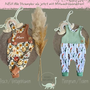 Rompers in different colors/patterns with name possible. 38-92 Baby Newborn Preemie Animals Knitted Jersey Romper Pants Gift Birth