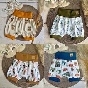 Bloomers courts uniques pantalons d'été pour bébés, tout-petits, enfants dans différents motifs image 5